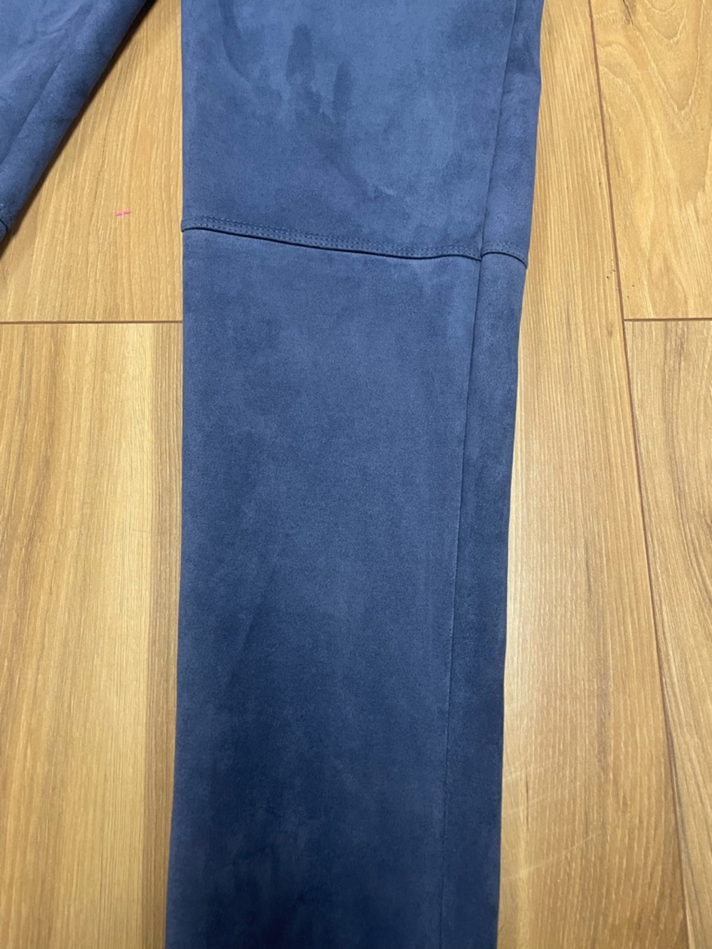 Marc New York Blue Faux Suede Leggings Pants Size Medium Stretch Pull-On - Picture 6 of 12